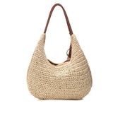 CARMELA RAFFIA HOBO HANDBAG