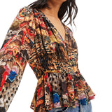 DESIGUAL TAPESTRY BLOUSE